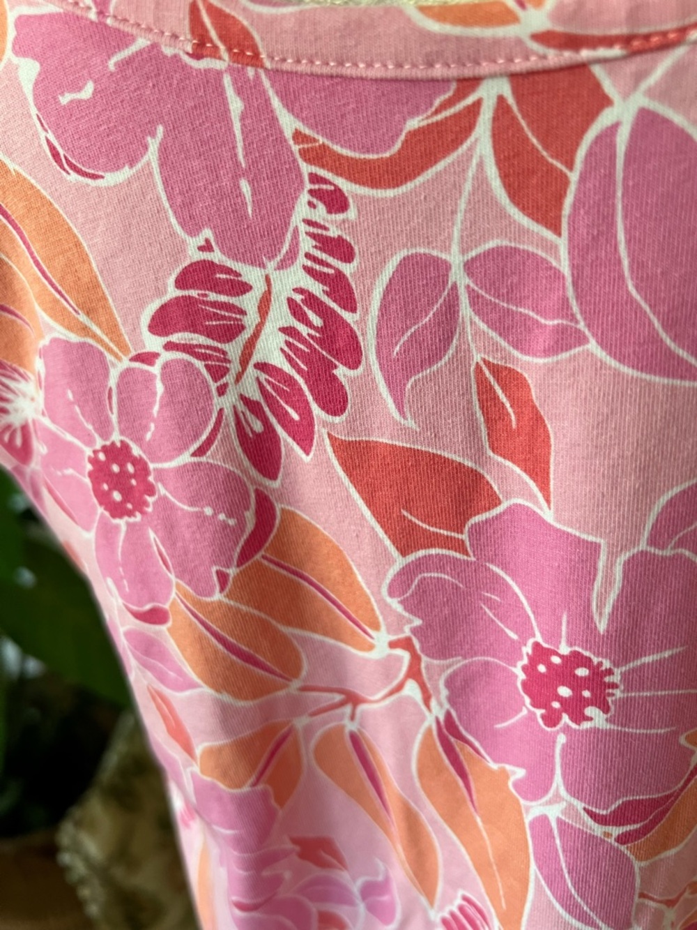 Carole Hochman Heavenly Soft Pink & Orange Floral Tank PJ Top Women’s Size 1X - Picture 5 of 7